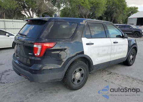 2017 Ford Explorer Police Interceptor из США, поврежденный, VIN 1FM5K8AR3HGB15573